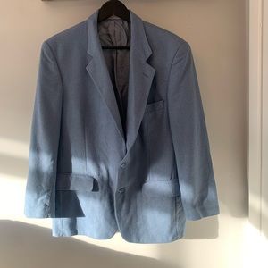 Vintage / 63 % Wool / Baby Blue / Blazer